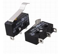 Industrial Switches 2 Pcs R Type Lever Actuator Miniature Micro Black