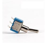 Industrial Switches 2PCS 6mm Miniature Toggle Switch Single Pole Double Throw Mini Waterproof Cap Smart Micro Electronic Gadgets 6A(On-on 3pin Curve)