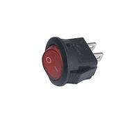 Industrial Switches 50pcs 100pcs 16mm SPST 2Pin 250V 3A Round Boat Switch Snap-in ON Off Rocker Position Switch Switches(100 piece)