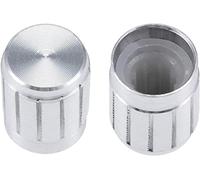 Industrial Switches 5pcs/lot 6mm Potentiometer knobs Caps Knurled Shaft Potentiometer Control Knob Diameter 13mmx17mm Aluminum Switch Knob Switches Resistor elements (Color : Silver)