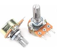 Industrial Switches 5pcs WH148 B1K B2K B5K B10K B20K B50K B100K B500K 3Pin 15mm Shaft Amplifier Dual Stereo Potentiometer 1K 2K 5K 10K 50K 100K 500K Switches Electromechanical components (Size : 50K