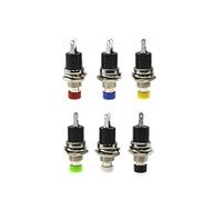 Industrial Switches 6pcs 7mm self-Reset 250V 1A Push Button Switch Normally Open Metal Tactile Micro Interruptor(OneSize)