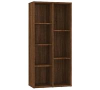 Industrial Tall Bookshelf with 7 Open Shelves, Free Standing Bookcase for Bedroom, Living Room, Office Storage & Display Rack, 106cm H (Brown & Oak)