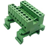 Industrial Terminals Block Screw Plug-in Connector for Electrical Wiring 2P 24P Positions Copper Contacts Rod-mounted Terminals Block