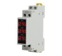 Industrial Three-Phase Voltmeter 50-60Hz DIN 35mm Fixing