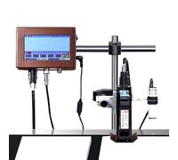 Industrial Touch Screen Inkjet Printer - Automatic Coding & Marking Equipment for Date, Time, MRP, Logo, Text, Barcode - Supports 12.7mm & 25.4mm Printing
