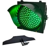 Industrial Traffic Light LED Wall Lamp - Red Green Stop Lighting, Retro Waterproof PC Housing for Cafe, Bar, Club, Shop, Warning Decoration(Green,24V)