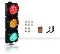 Industrial Traffic Light - Red Yellow Green Traffic Signal Lights for Roads, Parking Lot, Warehouse, Shopping Mall - LED Warning Light for Safety(Remote Control,110V)