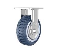 Industrial Transport Casters,Heavy Duty Wheel,Furniture Swivel Casters with Brake,Trolley Mute Caster,One Wheel Load-Bearing 450Kg,Off-Road Type,4in-fixed