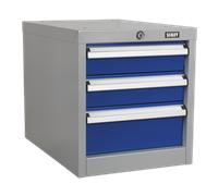 Industrial Triple Drawer Unit for API Series Workbenches - Sealey API16 New