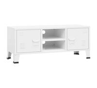 Vidaxl Industrial Tv Cabinet White 105X35X42 Cm Metal