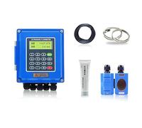 Industrial Ultrasonic Flow Meter - Class 2 Accuracy, TM-1 Sensor for DN15-DN6000mm Pipes | Non-Invasive Clamp-On Water/Oil/Sewage Flow Monitor, -30 to 90℃, DN50-DN700mm(Dn15~100mm-Multicolor)