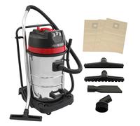 Industrial Vacuum Cleaner 80L Wet & Dry 3000W Stainless Steel Commercial Hoover