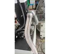 Industrial Vacuum Cleaner Hose 40mm 32mm 35mm, Polyurethane Clear Dust Collection Retractable for Shop Vac/Sander/Auto Shop, Fume Extractor Ducting - 3 6 33 Ft(L 10m(33 ft),Dia 7"/180MM)