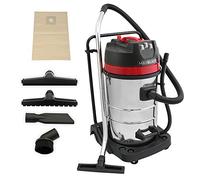 Industrial Vacuum Cleaner Wet & Dry Vac Extra Powerful Stainless Steel 80L 3000W