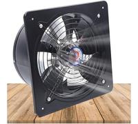 Industrial Ventilation Extractor, 12" / 300mm Axial Extractor Fan, Test Air Volume: 2700m³/h, Thickened 7 Metal Fan Blades, for Paint Fumes Exhaust Flow for Garage Warehouse Restaurant Kitchen