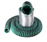 Industrial Ventilation Hose, High Temperature Resistant, Flexible Canvas Duct Hose for HVAC Dryer Vent Utility Blower Exhaust Fans(6m,100mm)