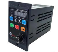 Industrial VFD inverter, single phase AC220V input, three phase output, motor power 450 750 1 1kW, built with flame retardant ABS for durable motor speed control (1.1k)