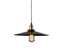 Industrial Vintage Ceiling Light Retro Steel Dome Barn Pendant Light Black Metal Shade Hanging Lamp For Cafe Loft Kitchen Island Bar Club Restaurant Ceiling Lighting Chandelier E27 Base needed