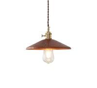 Industrial Vintage Iron Restaurant Loft Art Chandelier Farmhouse Suspension Nostalgia Pendant Light American Country Retro Rust-Colored Hanging Lamp