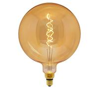 Industrial Vintage LED Light Bulb Globe Retro Amber Smoked Glass Large Lamp E27 Edison Screw 4w G250