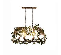 Industrial Vintage Pendant Light Fixture Iron Art Plant Bird Cage Chandelier E27 Ceiling Light Fixture for Hallway Bar Kitchen Dining Room,Bronze,4 Lights