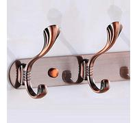 Industrial Vintage Wall-Mounted Coat Rack - Durable Stainless Steel Double Hook Hanger with 4/5/6/7/8 Hooks - Antique Finish in Silver, Bronze, Gold - Perfect for Entryway, Hallway, or Mudro
