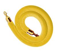 Industrial VIP Queue Barrier Rope, Crowd Control for Restaurants & Hotels, 1.5M (5Ft) Yellow Stanchion Rope for Events, Cinemas, Grand Openings