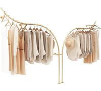 Industrial Wall Clothes Rack Modern Display Rail & Shelf for Retail & Home Stylish Storage Solution for Clothing Accessories and Organization