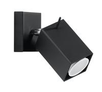 Sollux Lighting Merida Steel Black 1 Light Classic Wall Light