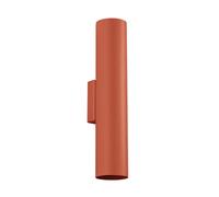 Industrial Wall Light LAGOS 2 2-Light Steel Red ochre GU10 LED SOLLUX LIGHTING