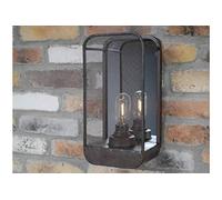 Industrial Wall Light with Mirror Black Indoor Lighting Battery Vintage Lamp Bedroom Hallway Light
