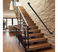Industrial Wall Mount HandrailMetal Steps Safety Support for Indoor & Outdoor UseSturdy and Stylish Guardrail for Staircase & LoftEnhance Safety & Aesthetics