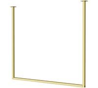 Industrial Wall Mounted Coat Rack Gold Ceiling Hanger for Weddings & Events Detachable Design 120 x 150 cm Stylish Commercial Display Space Saving nizer
