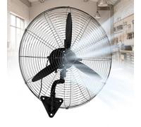 Industrial Wall Mounted Fan, High Velocity Oscillating Fan, Powerful Cooling, Heavy Duty Adjustable Air Circulator for Commercial Residential Garage Workshop Warehouse