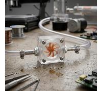 Industrial Water Flow Indicator For Cnc Engraving Spindle Motor Cooling System Featuring Real Time Visibility And Brass Connectors To Prevent Dry Burn Damage In Robust Aluminum Alloy Body(8mm)