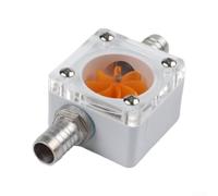 Industrial Water Flow Indicator For Cnc Engraving Spindle Motor Cooling System Featuring Real Time Visibility And Brass Connectors To Prevent Dry Burn Damage In Robust Aluminum Alloy Body(12mm)
