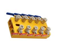 Industrial Water Manifold Water Distribution Splitters 4/5 / 6/8 Way Port Adjustable Hydraulics Cooling Systems Copper Flows Meter Hydraulics Manifold
