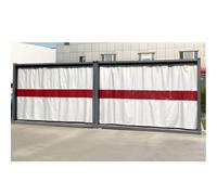 Industrial Welding Curtain with Red Viewing Window