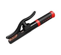 Industrial Welding Ground Clamp Thickened Copper Jaw Electrode Holder with Thermal Protective Grip Electrical Work Tool Welding Electrode Clip with Rubber Handle
