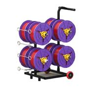 Industrial Wire Spool Holder Rack - Heavy-Duty Dispenser for Large Spools, Perfect for Wire Storage in Electrical Industry (8 Volumes)