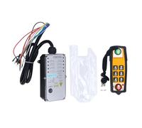 Industrial Wireless Channel Hoist Remote Control DC 24V Single Handle Controller for Crane and Conveyor 100 M Range 800 MHz RF Point ABS Material and Shock Resistant