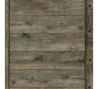 Industrial Wood Effect Wallpaper Rasch Dark Grey Vinyl Paste The Wall Textured