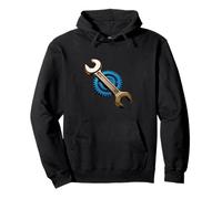 Industrial Wrench and Gear Engineering Mechanics Pullover Hoodie