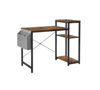 Industrial Writing Desk with Shelves & Storage Bag