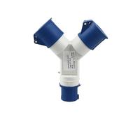 Industrial Y-Type Multi-Function Three-Way Branch Socket 1013 Waterproof 220v 380V Three-Phase Electricity 3P4P5P 32A16a(3P32A 1-2)