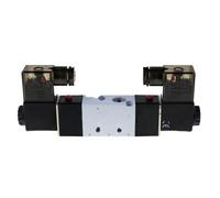 IndustrialField 1pcs 4V220-08 Air Pneumatic Solenoid Valve 5 Way 2 Position 1/4" Aluminum Alloy Internal E DC12V DC24V or AC110V AC220V