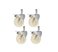 IndustrialOffice Chair Casters 6" (150mm) Diameter 3.3cm Stem Diameter 8cm Stem Length Durable Nylon & Polyurethane Wheels for Scaffolding & Construction Use