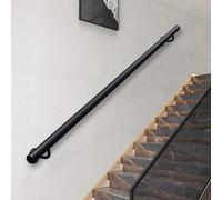 IndustrialRailing 30600cm Nonslip WallMounted Handrail for Porch Loft Indoor & Outdoor Garden Deck Railing Corridor & Terrace (210cm)