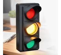 Industry Retro Traffic Light Wall Lamp, USB LED Wall Light with Red and Green Traffic Signal Lamp for Restaurant Cafe Bar Decor